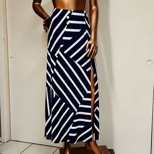 Moa Moa Contrast Stripe Maxi Skirt